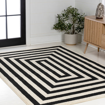 Bandol Modern Classic Mitre Stripe Area Rug